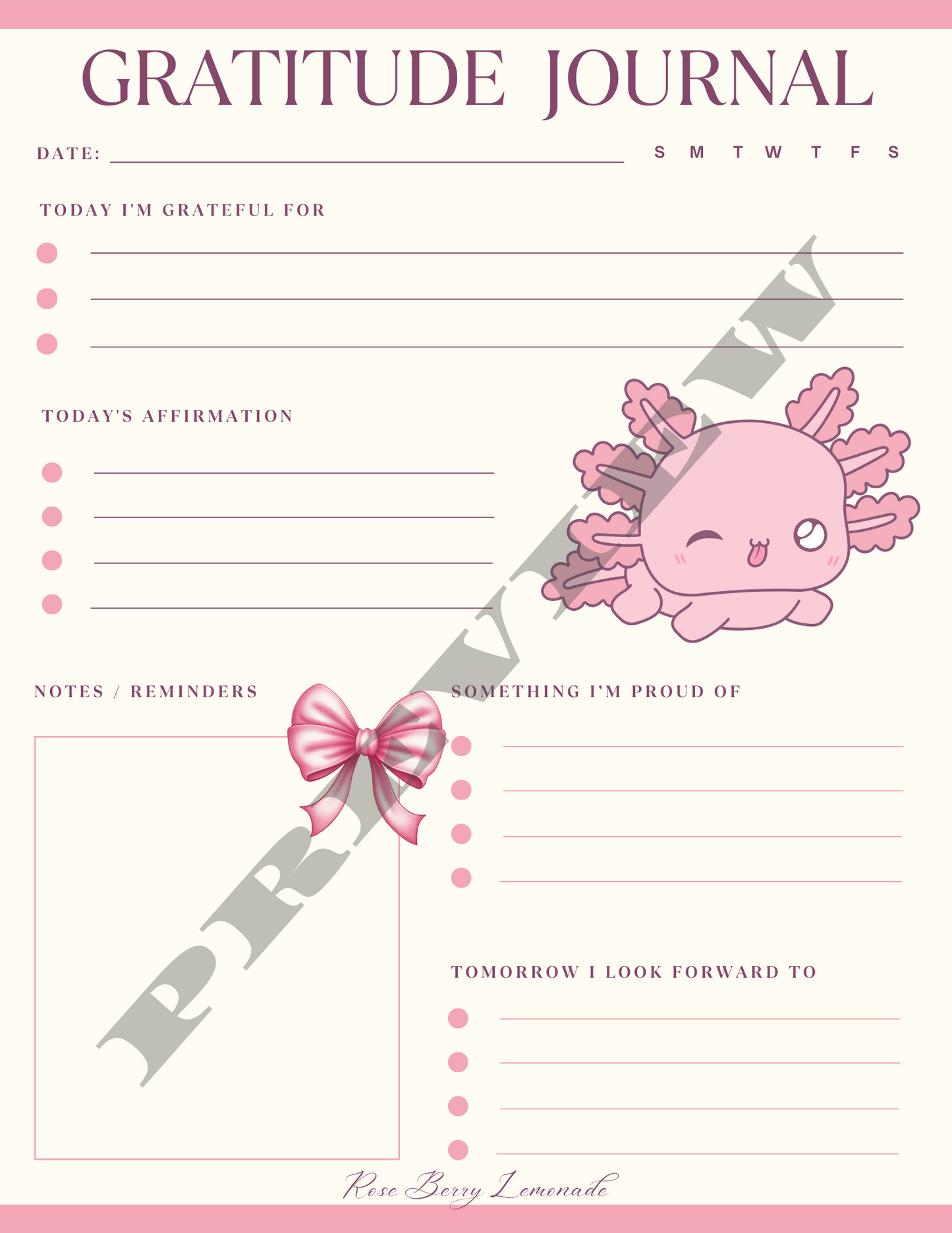 Cute Digital Girly Planner 2024