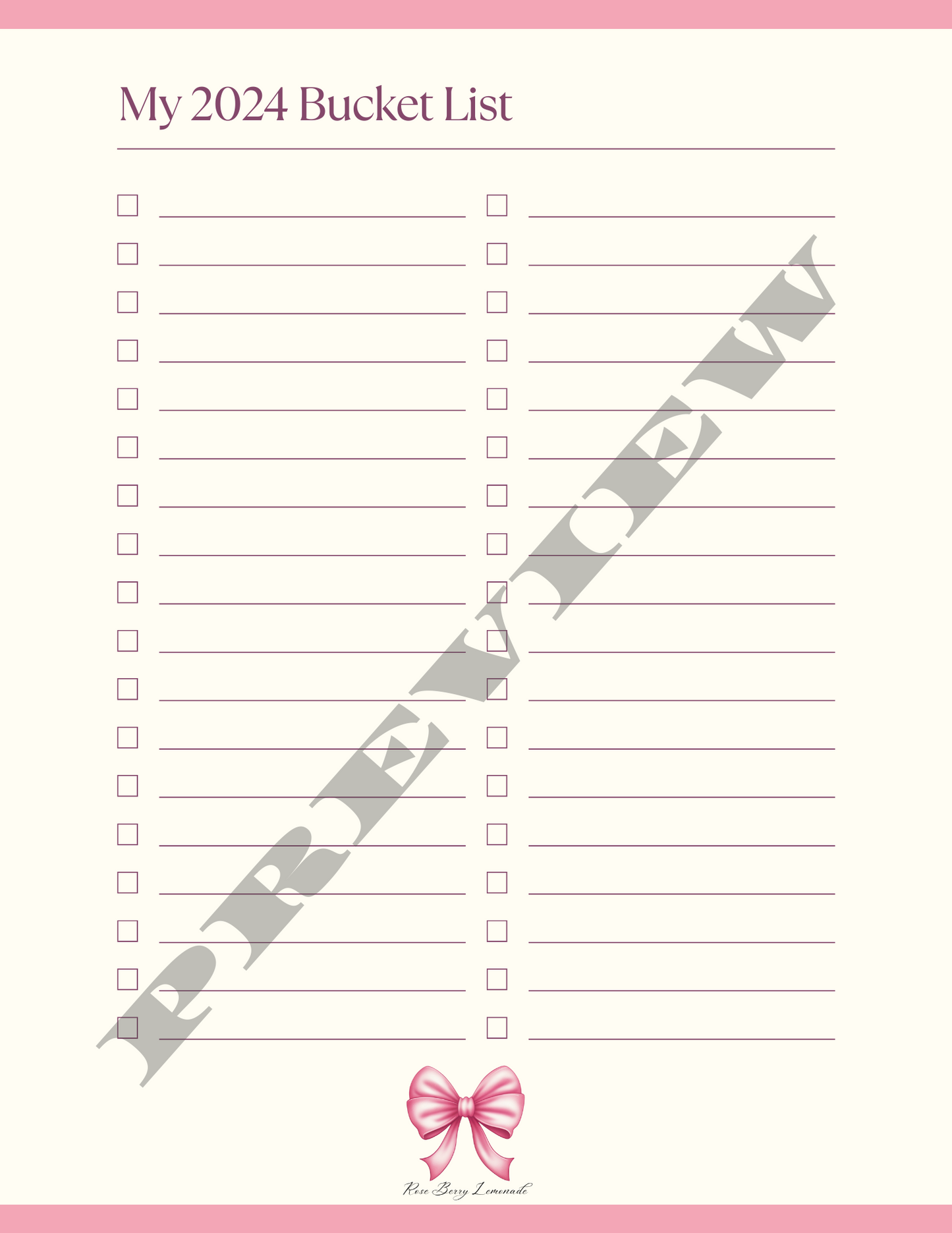 Cute Digital Girly Planner 2024