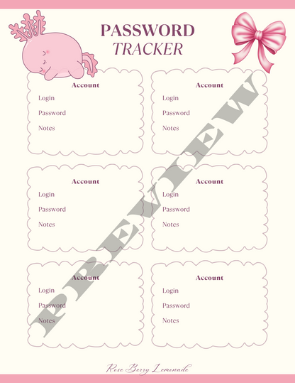 Cute Digital Girly Planner 2024